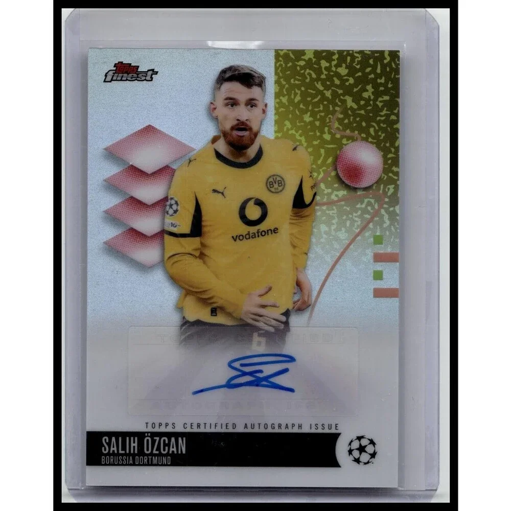 2025-26 Topps UEFA Club Competition Finest Salih Ozcan Auto #BA-SO Dortmund